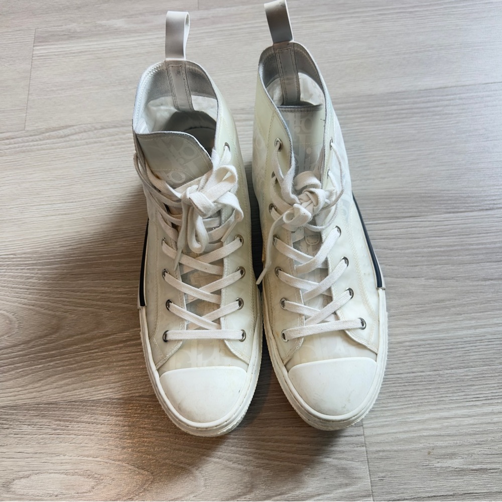Dior White High-Top Sneakers